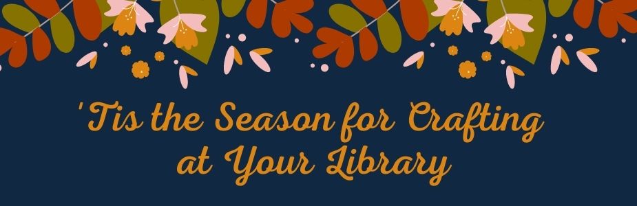 Ad for free fall crafts at your public library.  Stop in for more information.